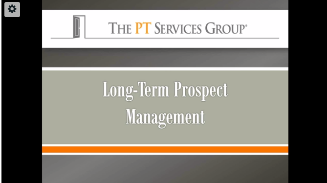 Sales Training: Long-Term Prospect Management